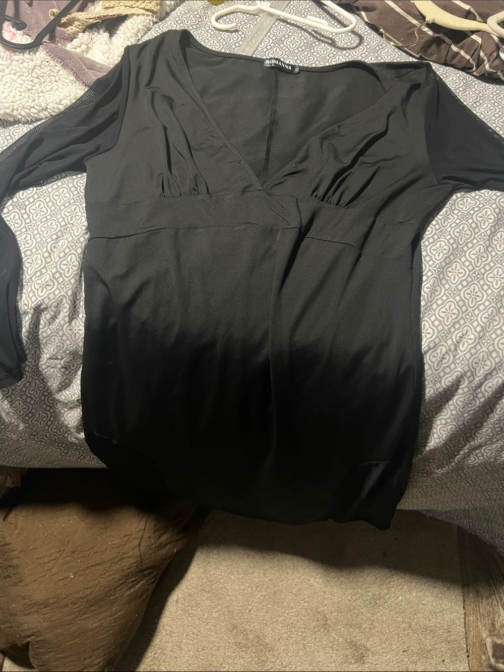 Rosanna Black Classic Tunic Top
